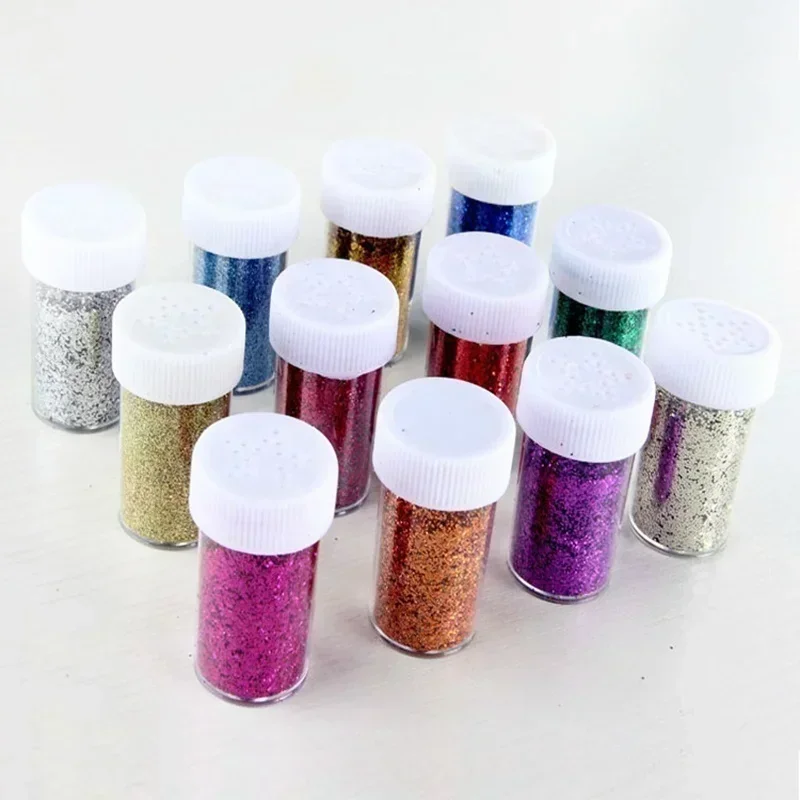 6 Bottles DIY Handmade Tool Accessories Glitter Powder Nail Art Supplies Powder Painting Decorative nail powder nail glitter nail pigment nail decoration nail decorations nail powder set