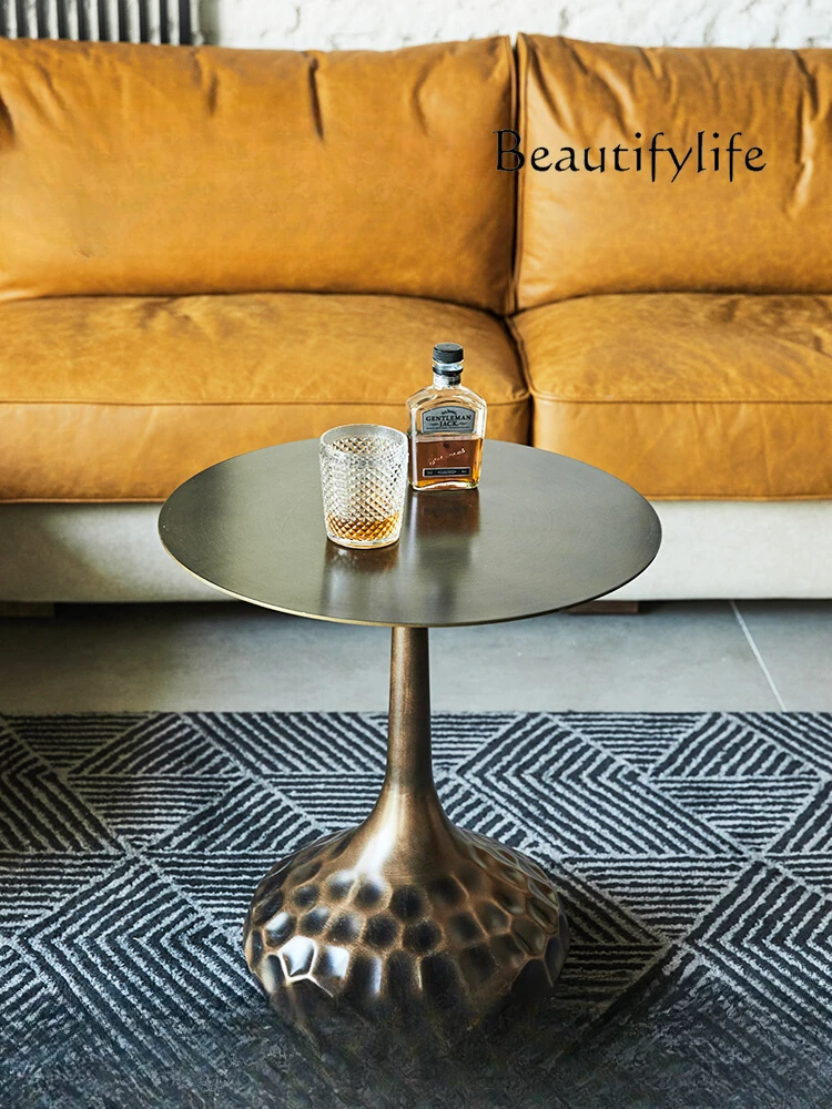 

Design Mid-Ancient Century Industrial Style Light Luxury Corner Table Sofa Nordic Living Room Retro Side Table