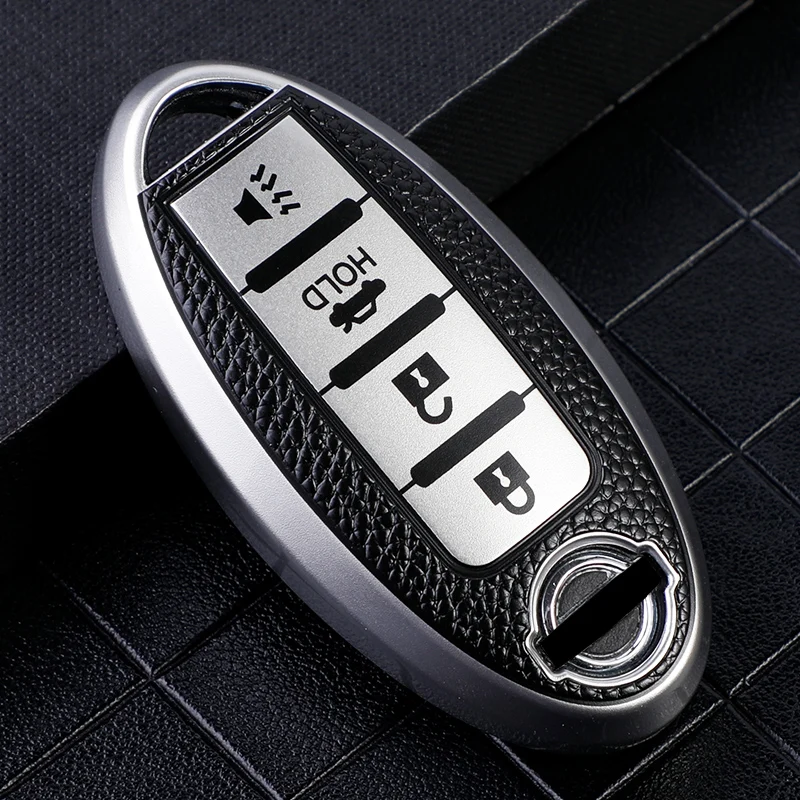 Key Case Cover TPU Leather Car for Nissan Leaf Micra Qashqai J11 J10 X Trail T32 Versa Note Patrol Key Fob Cover Accessories key case key case cover