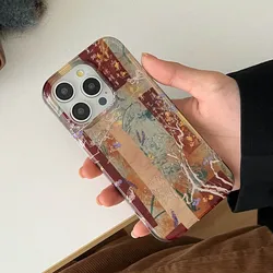 Aesthetic Chinese Style Floral Bird Retro Shockproof Phone Case - iPhone 16 Pro (A)