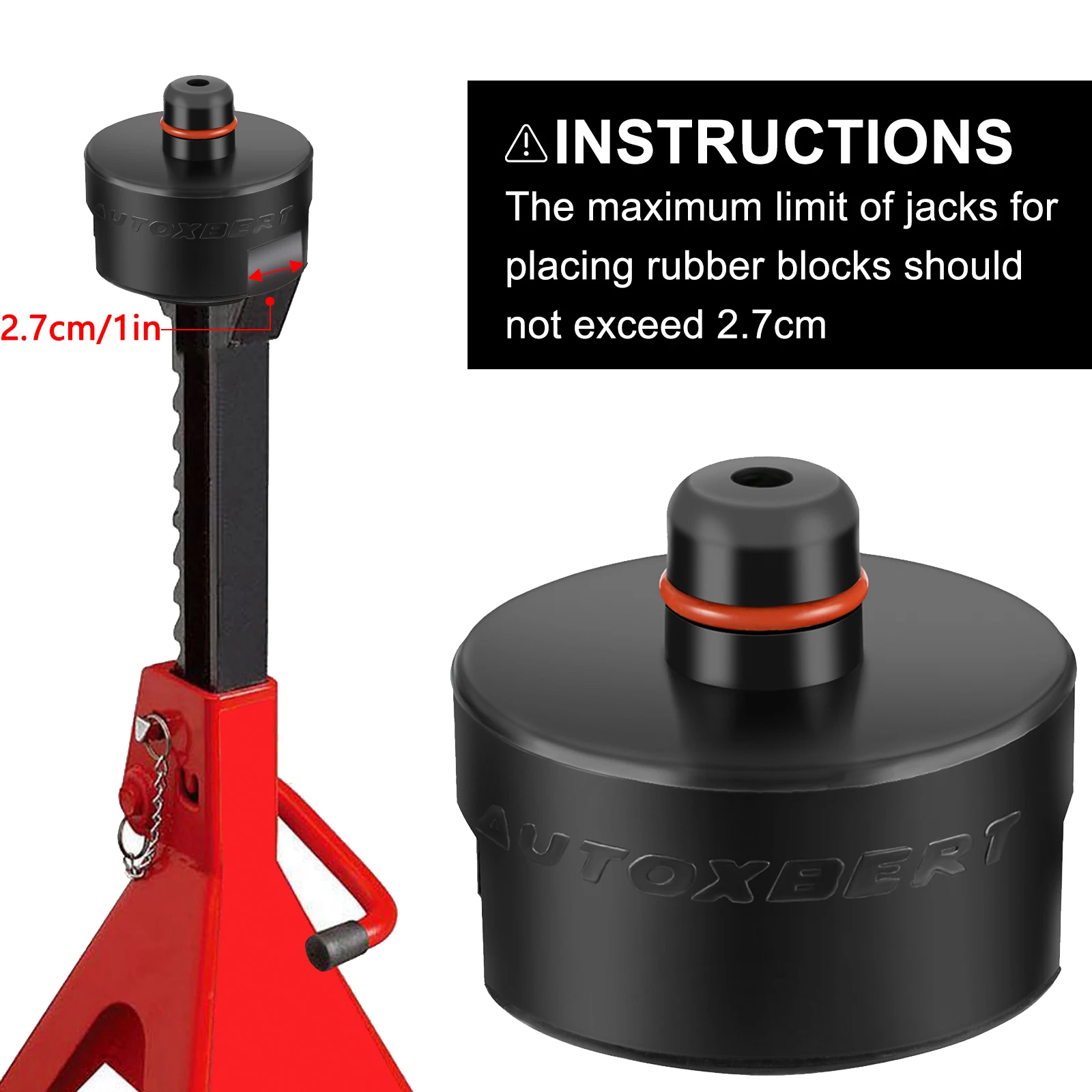 Dual-use Rubber Jack Pad Stand Adapter Pucks Fits Car Axle Jack Stands Floor For Tesla Model 3 Model S X Y New car lifting tool