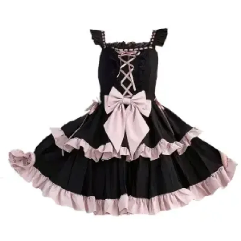 Pink Idol Clothing Cosplay Sexy Maid Costume Lolita Ballet Lace Skirt Short Dresses