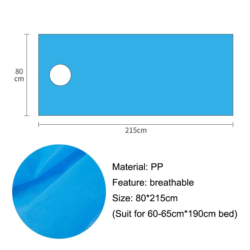 10pcs Disposable Bed Cover For Beauty Salon Open Hole Spa Massage Soft Bed Sheets Non-woven Fabric Breathable Elastic Bedspread 6