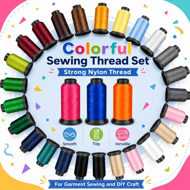 High Strength All-Purpose Heavy Duty Nylon Sewing Thread for Upholstery and Crafts