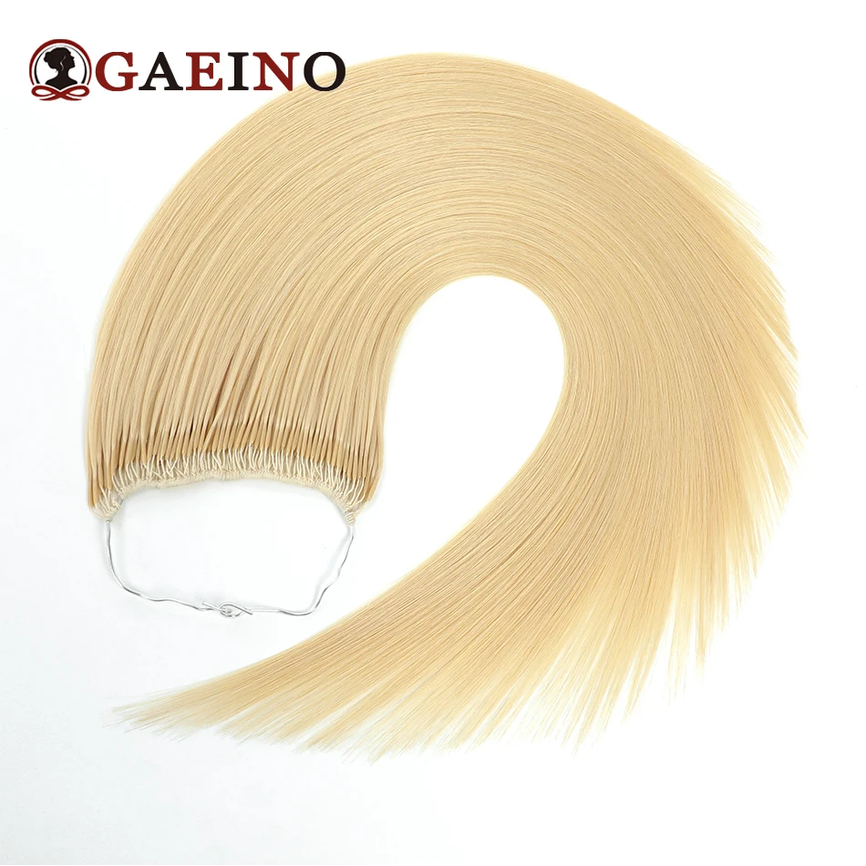 Cotton String Twins Tip Hair Extensions 613# Golden Blonde for Asian Women