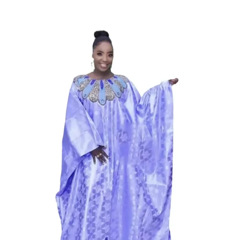 

Sequin African Dresses for Women Muslim Fashion Abayas Boubou Dashiki Plus size Ankara Outfits Evening Gown Kaftan Abaya Robe