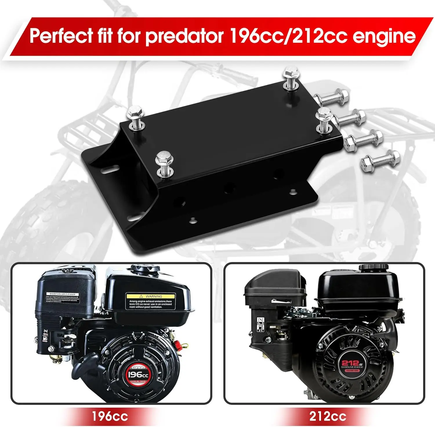 QASKEHKT Motor Engine Riser Plate And 30 Series Torque Converter Driver