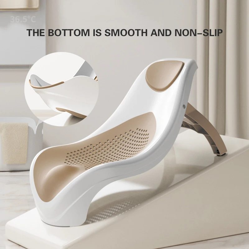 Folding Baby Bath Tub Portable Baby Shower Tubs With Temperature Sensing Non-slip Cushion Newborn Bathtub Safe Kids Bathtub