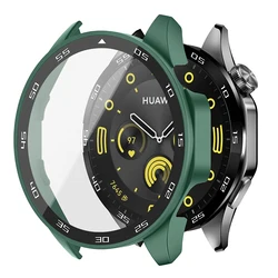Premium Tempered Glass & Full Coverage Bumper Case for Smartwatch - Ultimate Screen Protection and Stylish Watch Accessory Set (Green-46mm)