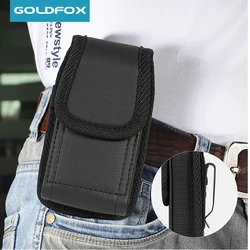 Premium PU Leather Phone Holster with Flip Waist Belt Clip (2720)
