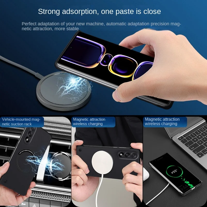 Ultra-Thin Frameless Magnetic Phone Case with MagSafe Compatibility