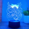 Anime Goku Vegeta Dragon Ball Z Super Saiyan 7/16 color remote control 3D Lamp LED Night Light Goku Jiren Broly Table Lamp Gift 5