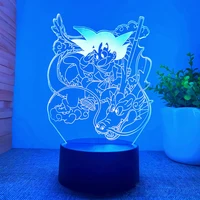 Veilleuse LED 3D avec télécommande, lampe de table, Anime Goku Vegeta Dragon Ball Z, Super Saisuperb, 7/16 couleurs, Goku Jiren Broly, cadeau 5