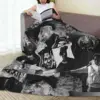 Youngboy B And W Never Broke Again Collage Blankets Fleece Breathable Sofa Throw Blankets For Couch Throws Bedspread Quilt 5