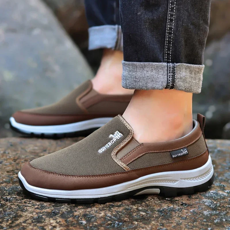 Brand Men Casual Shoes High Quality Breathable Men Walking Shoes Outdoor Comfortable Driving Shoes Fashion Non-Slip Men Sneakers 2