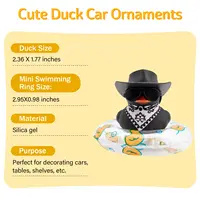 Car Duck Rubber Duck Car Ornaments Duck Car Dashboard Decorations 2
