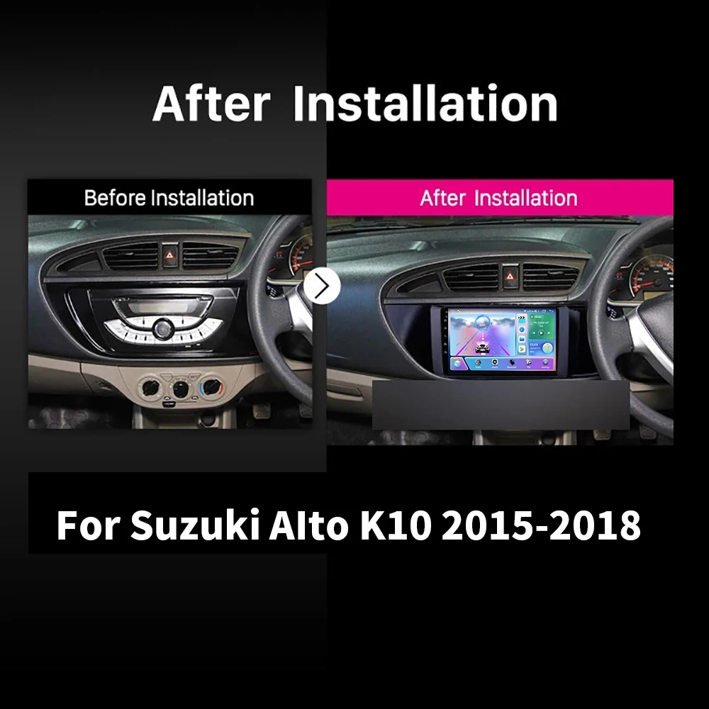 DHF 2 Din Android 13 Car Radio Multimedia Video Player For Suzuki Alto K10 2015 - 2018 Auto Navigation Stereo Carplay Autoradio