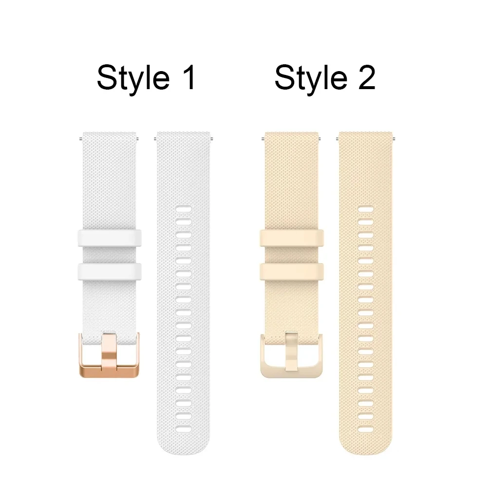Sleek 18mm Silicone Watch Band Bracelet Strap
