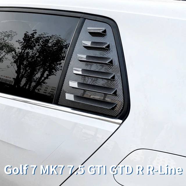 2pcs Car Rear Window Shutter Cover Trim For Volkswagen Golf 7 Mk7