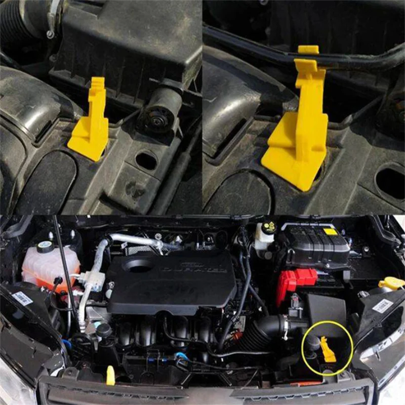 1PCS Motori per auto Cofano Barra di supporto Stanchion Base di fissaggio Clip per Ford Fiesta Accessori interni auto 091011121314 - Image 3