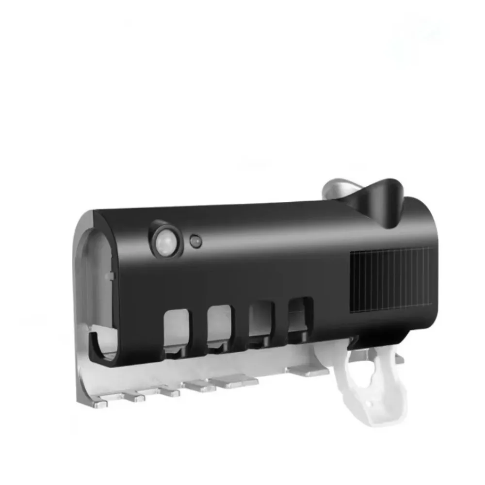 USB 충전식 자동 치약 디스펜서 적외선 살균 벽걸이형 치약 압출기 무타공 설..