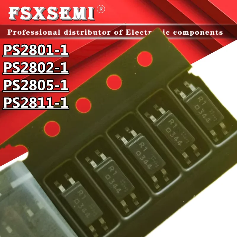 

10pcs PS2801-1 R1 PS2802-1 R2 PS2805-1 R5 PS2811-1 R11 SOP-4 Chips