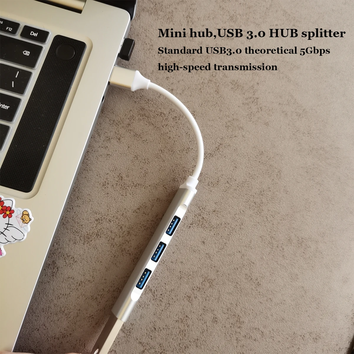 Aluminum Alloy Splitter Multi-function One Drag Four Hubs Hub Expander High-speed Computer Multi Interface Dock
