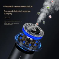 Portable Car Diffuser Humidifier Mist Fragrance Colorful Light Smart Essential Oil Diffusers Nebulizer Car Aroma Diffuser 2