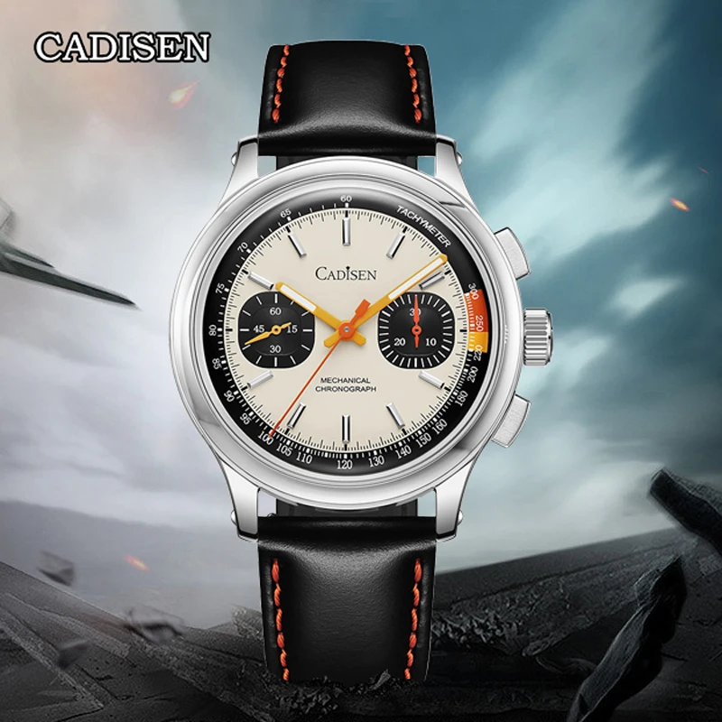 CADISEN-Watch-For-Men-Chronograph-Mechanical-Wristwatches-Seagull ...
