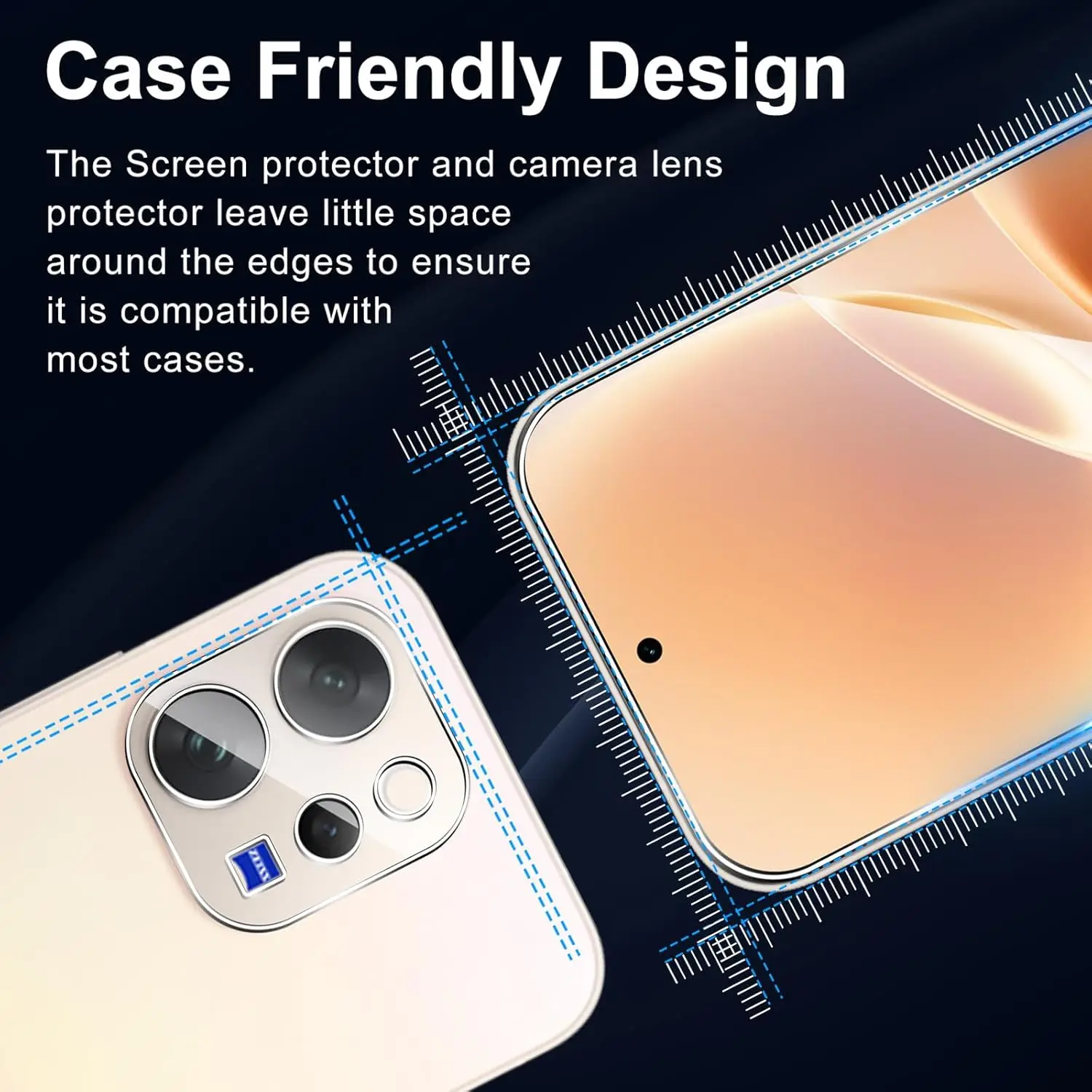 Premium Tempered Glass Screen and Camera Protector Set