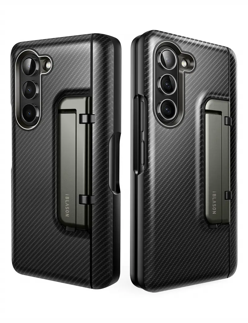 For Samsung Galaxy Z Fold 5 Case 2023 I-BLASON Journey Full-Body Protective Bumper Case with 3Pcs Silicone Pen Covers Kickstand