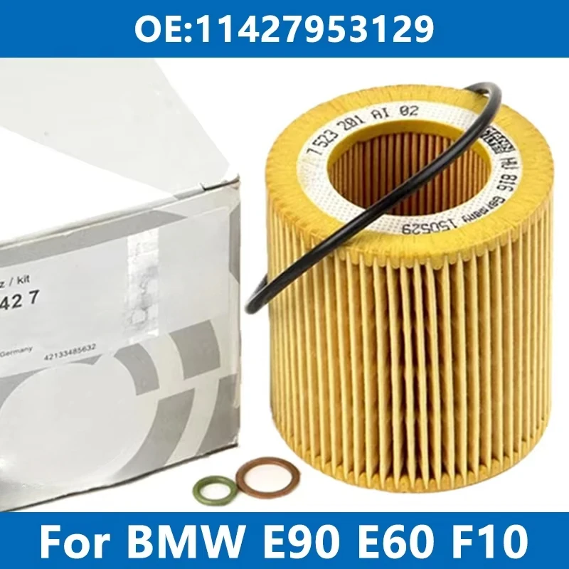 Car Oil Filter for BMW E60 E70 E90 E91 F30 F34 F02 F10 F15 F20 F25 325i 330 528 730 X1 X3 X5 X6 N52~N55 Engine