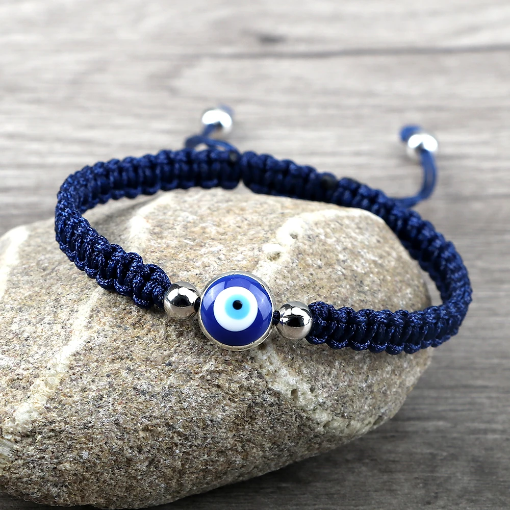 SAVITA 150 Pezzi Blu Perline Di Alocchio Bulbo Oculare Distanziatore Resina Fatte A Ano Chars - Foto 6