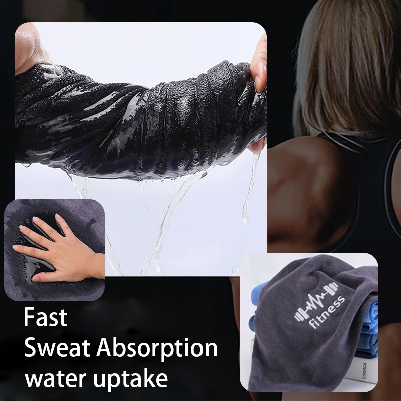 Multi functional Thicken microfiber  fitness towel quick dry cooling towel running basketball sweat wiping quick drying towel 5