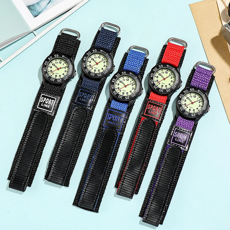 New Magic Nylon Strap Children's Watch Students Kids Sports Quartz Watch Japanese Movement Waterproof Boys girls Clock Timepiece 2