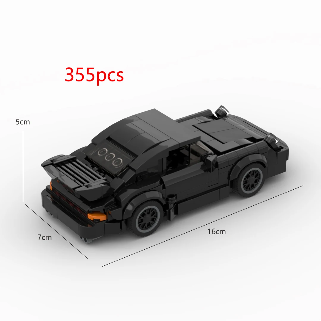 Racing Sports Car Building Blocks 355PCS MOC-Black Bird (930) Turbo Creative Garage Toys