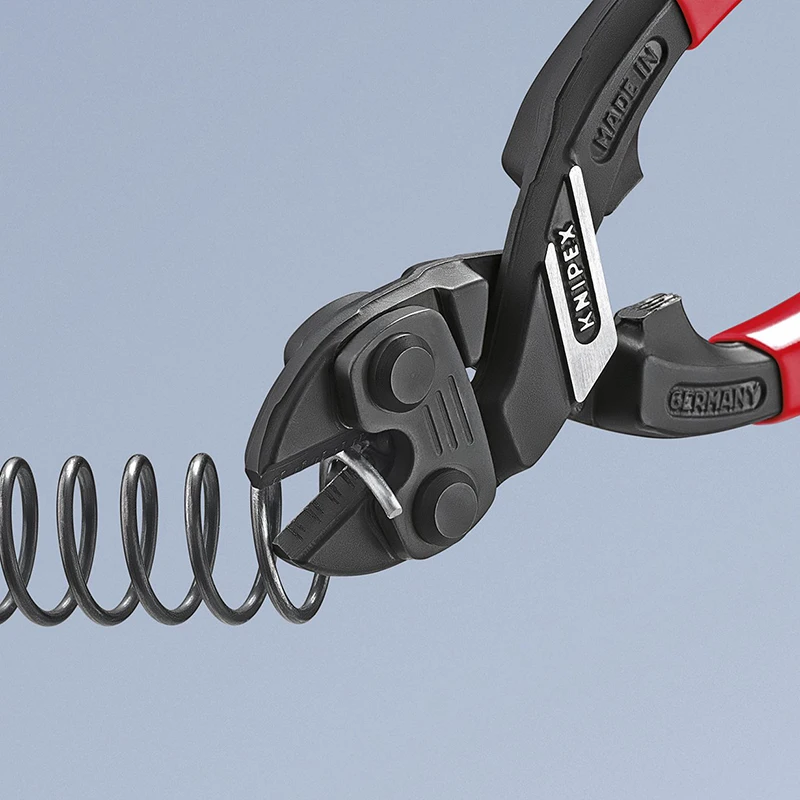 KNIPEX Tools 71 31 200 CoBolt 컴팩트 볼트 커터 노치형 블레이드가 있는 고레버리지 8인치 커터