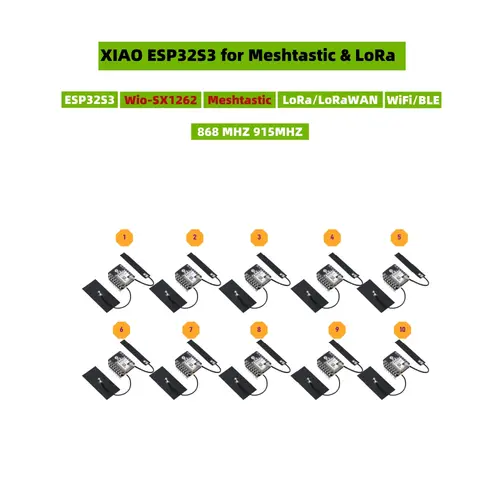 esp32 s3 lora Meshtastic Lora module SX1262 868mhz 915mhz antenna XIAO ESP32S3 for Meshtastic LoRa starter kit,LoRaWAN,WiFi,BLE - Image 11
