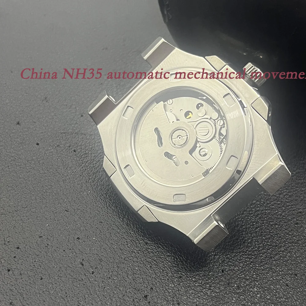 42mm 中国製 NH35 ムーブメント メンズ自動巻き機械式腕時計