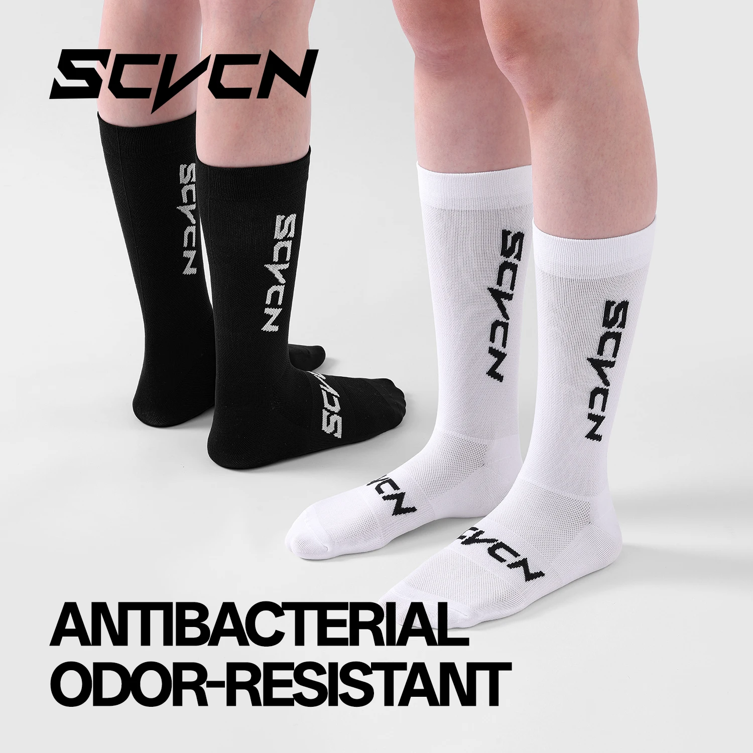 SCVCN Sports Socks Cycling Anti-slip Football Socks Men Women Non-slip Basketball Bike Tennis Grip Riding Socks Soccer Running