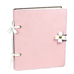 Charming Pink Soft Leather Notebook with Blank Pages for Journaling and Sketching (Pink)