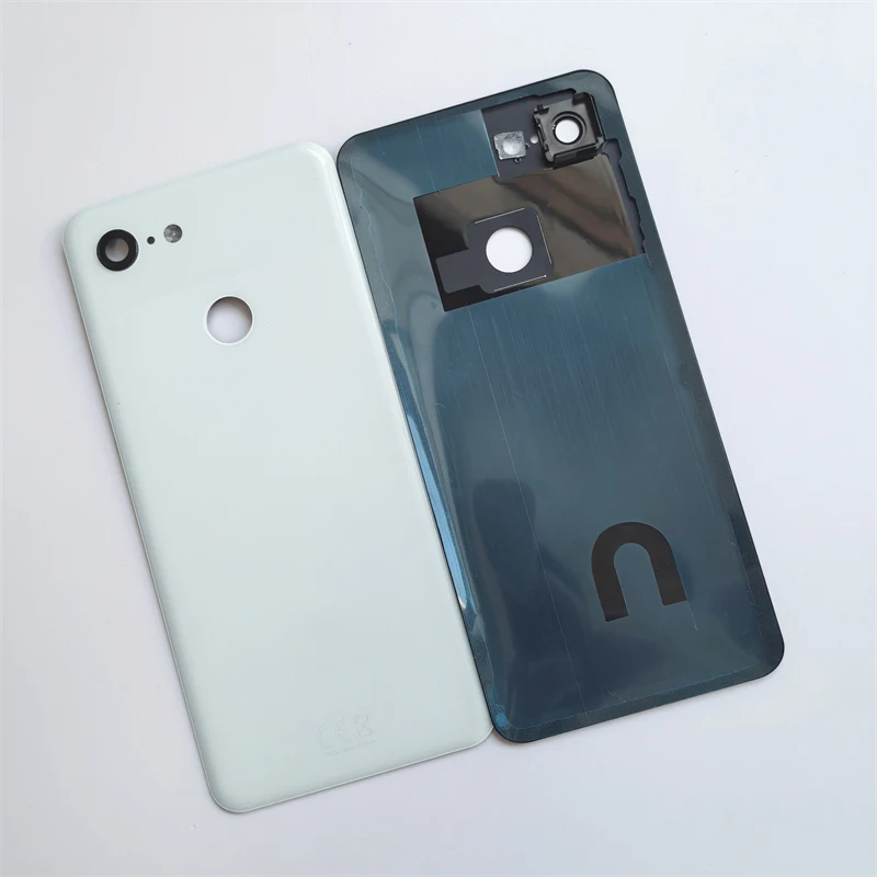 Google Pixel 3 G013A 5.5 인치 배터리 케이스용 오리지널 백 커버 후면 도어 하우징 뚜껑 패널 쉘 수리 부품 교체