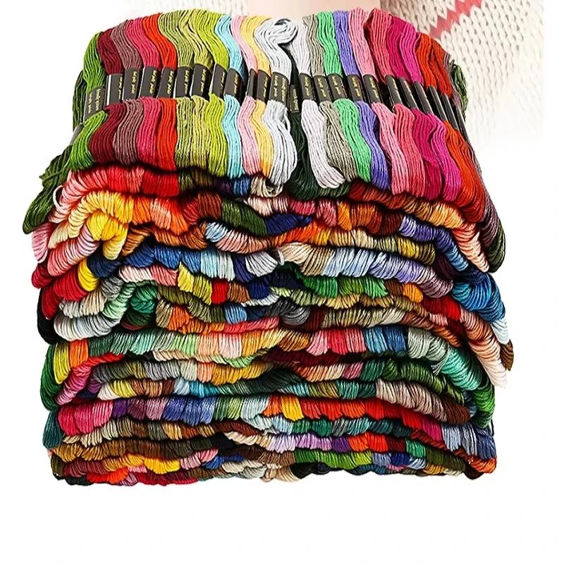 Embroidery Thread 36/100pcs Mix Colors Cotton Sewing Skeins Craft Cross Stitch Floss for DIY Bracelets