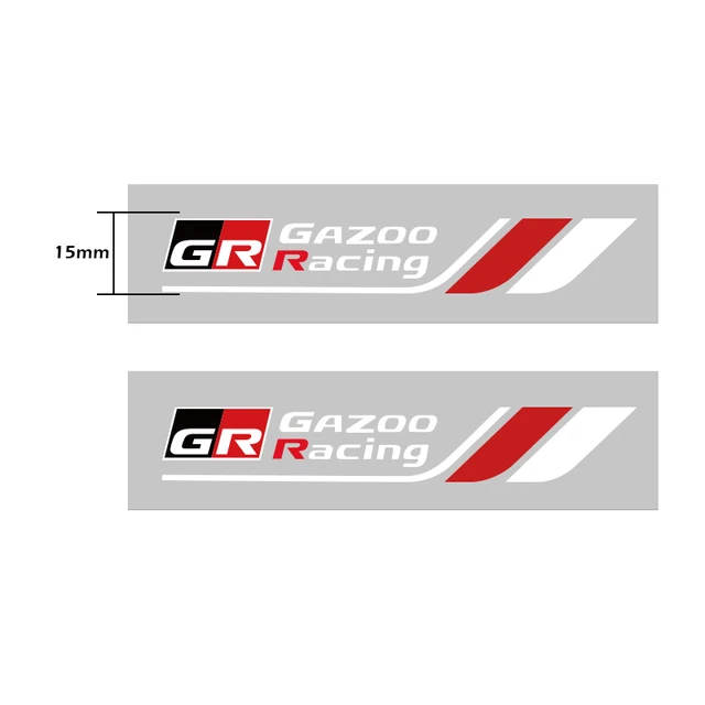 귀하의 차량을 돋보이게 하는 고품질 맞춤형 도요타 GR GAZOO 레이싱 엠블럼용 자동 윈도우 와이퍼 스티커