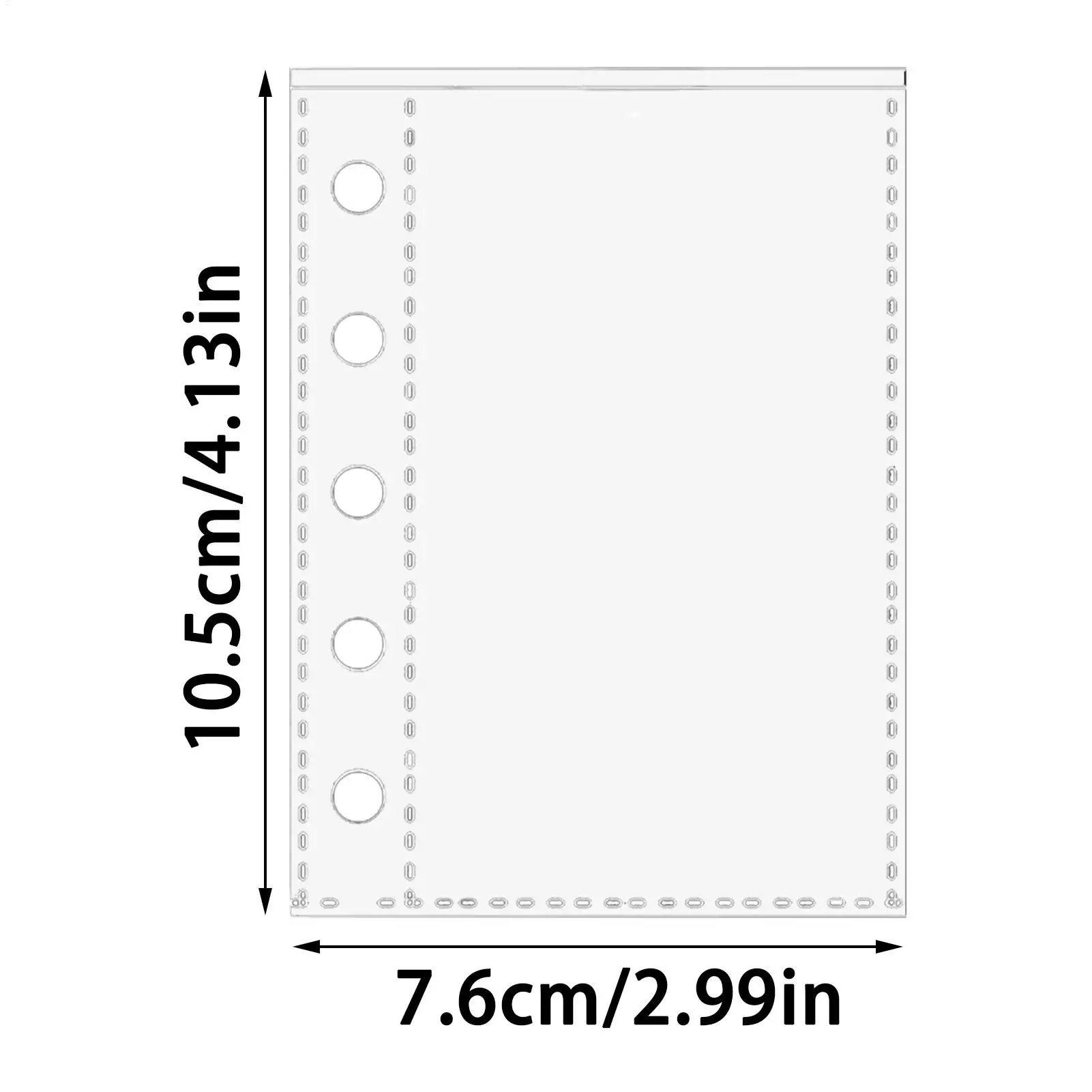 M5 binder replacement card pages transparent binder replacement pages sticker book replacement pages suitable for 5-ring binders
