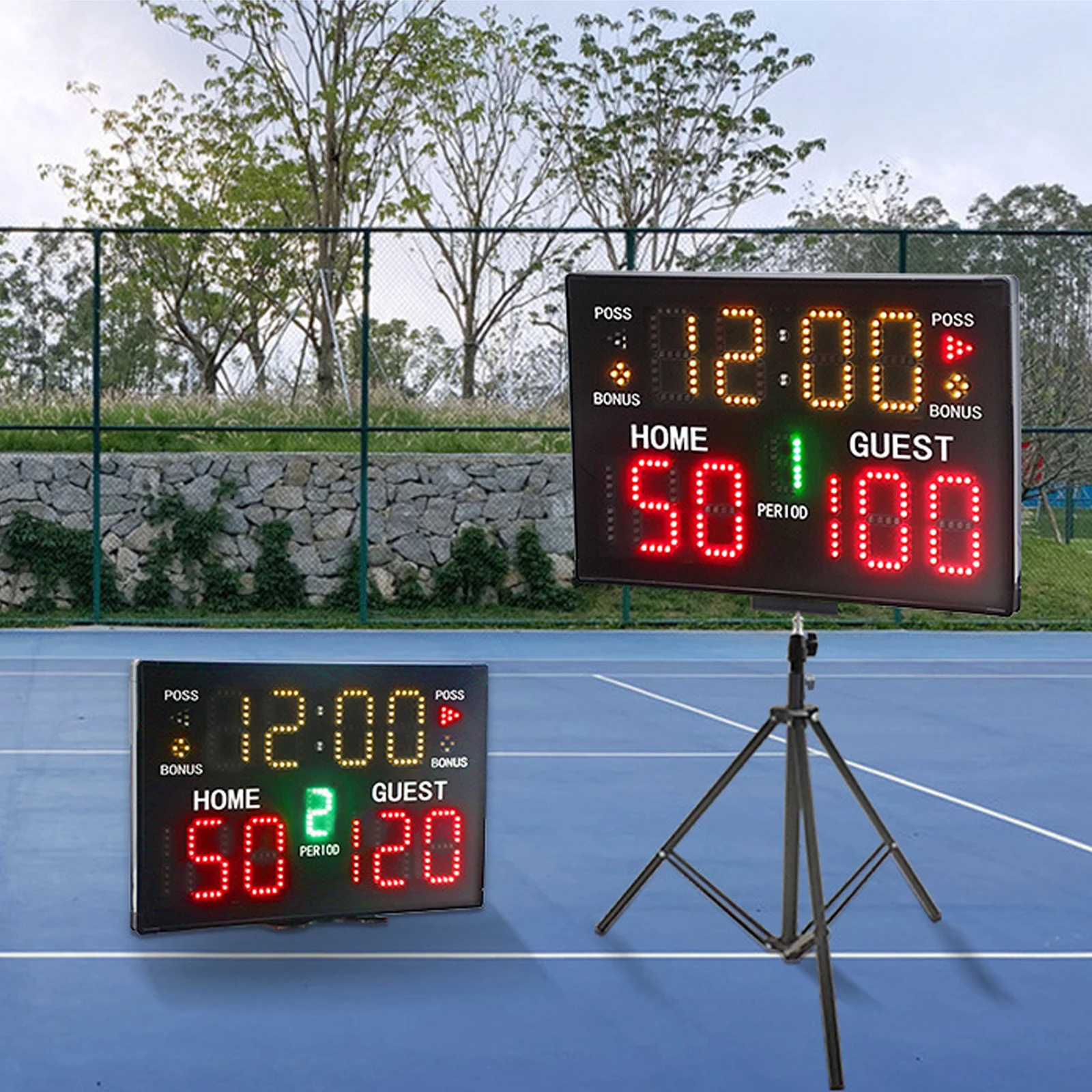 Tabletop Digital Scoreboard Score Keeper Wall Hanging Electronic Scoreboard for Basketball Tennis Sports Competition Boxing Judo sports scoreboard