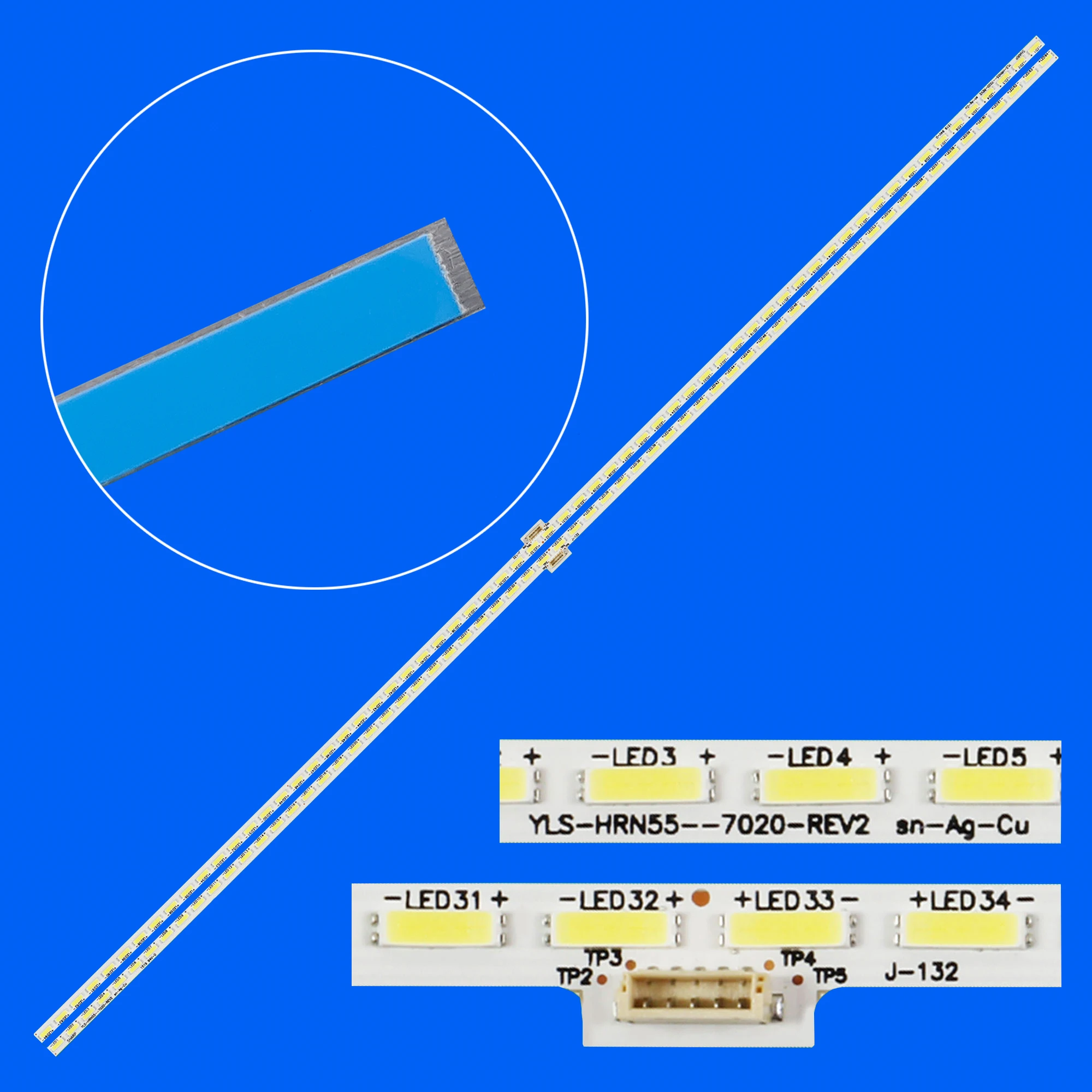 Retroilluminazione A Led Per Il Sony 55 Pollici Tv Yls_Hrn55_7020_Rev2 Yls_Han55_7020_Rev2 15521N Syv5541 Kd-55X8505C 75.P3C08G001 Kd-55X8507C