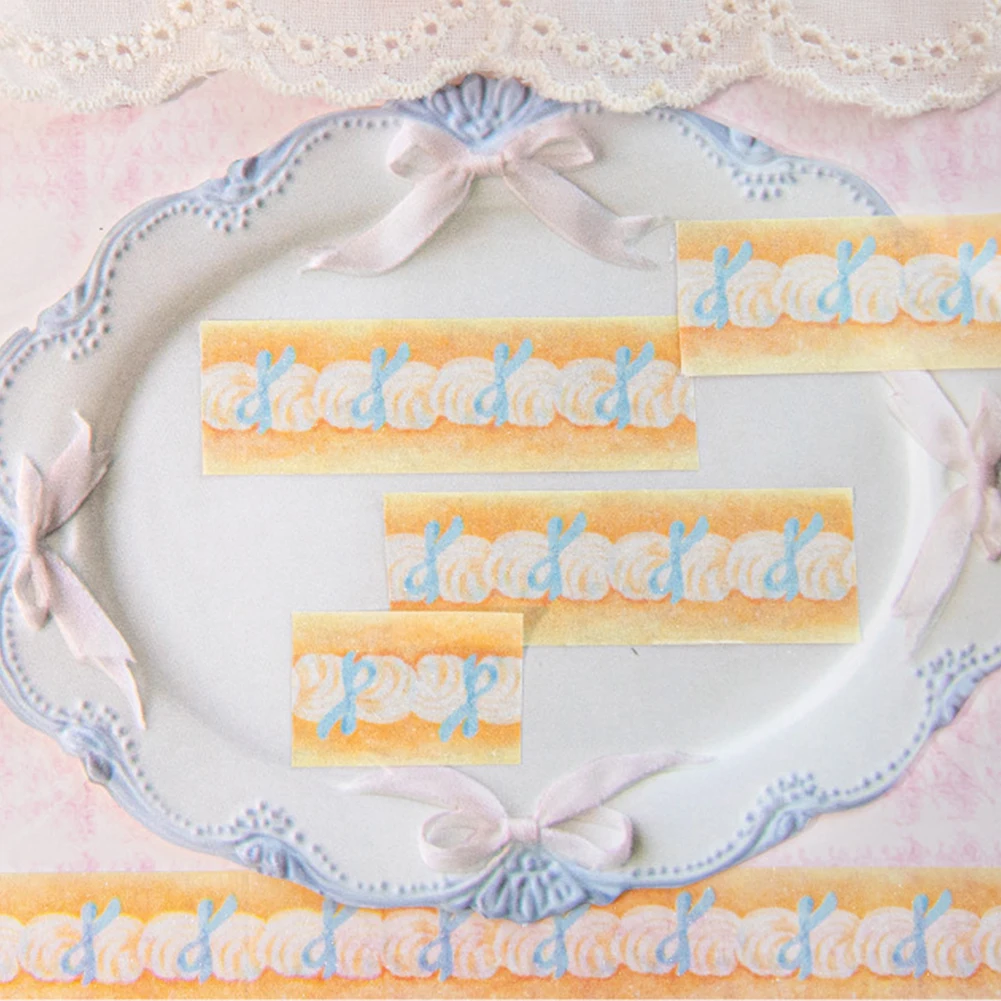 15mm*200cm 케이크 샵 시리즈 카와이 딸기 스파클링 샌드 와시 테이프 크리에이티브 DIY 스크랩북 저널 마스킹 테이프 문구류