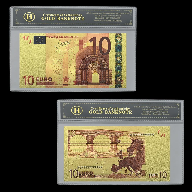 Wholesale Piece Euros Fake Money Gold Banknotes Prop Money Paper 10/20/50  Euro Bills Prices Bank Note Gifts for Men Dropshipping - AliExpress