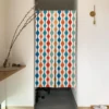 Colorful Texture Rainbow Japanese Door Curtain Bedroom Living Room Partition Entrance Hanging Blackout Half Curtain Noren 2